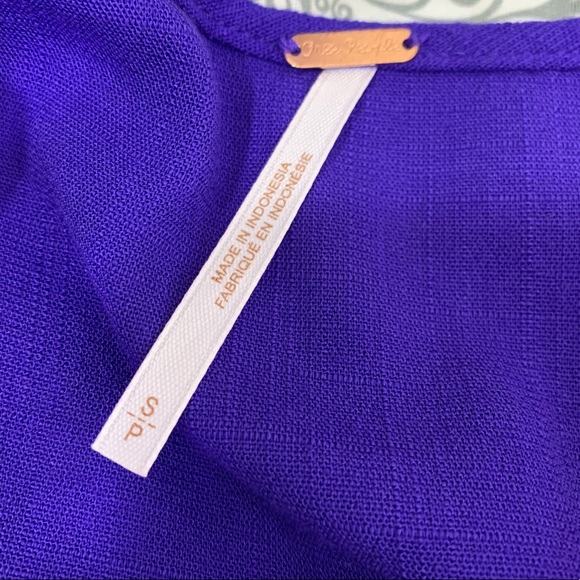 Free People Clear Skies Tunic Mini Dress Violet - Picture 6 of 10